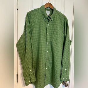 L.L.‎ Bean Men's Green Checkered Shirt
